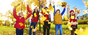 Kinderspiele im Herbst - wer wird Waldmeister?